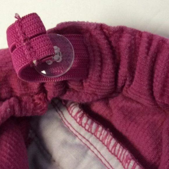 Gymboree Girls Pink Bell bottoms Floral Elastic Pullon Corduroy Pants Size 2T - Picture 8 of 8